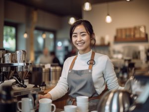 女性飲食店経営者