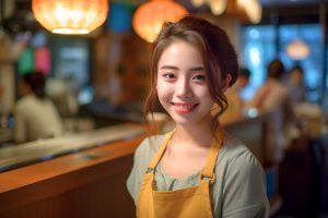 飲食店の店員