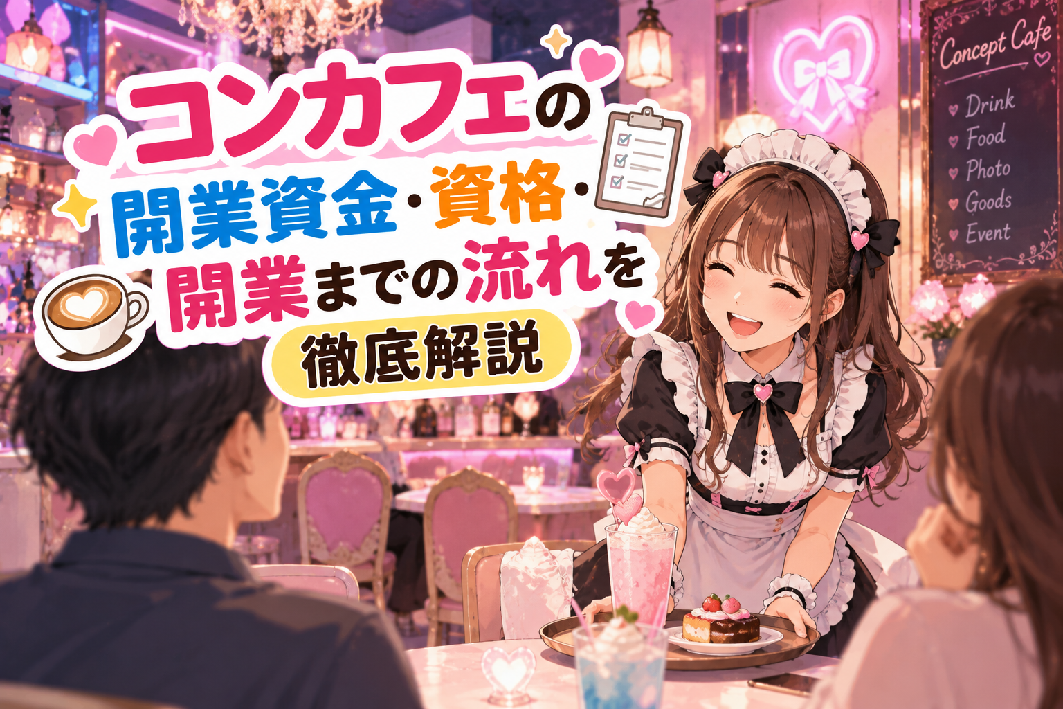 コンカフェ開業完全ガイドと笑顔のメイド