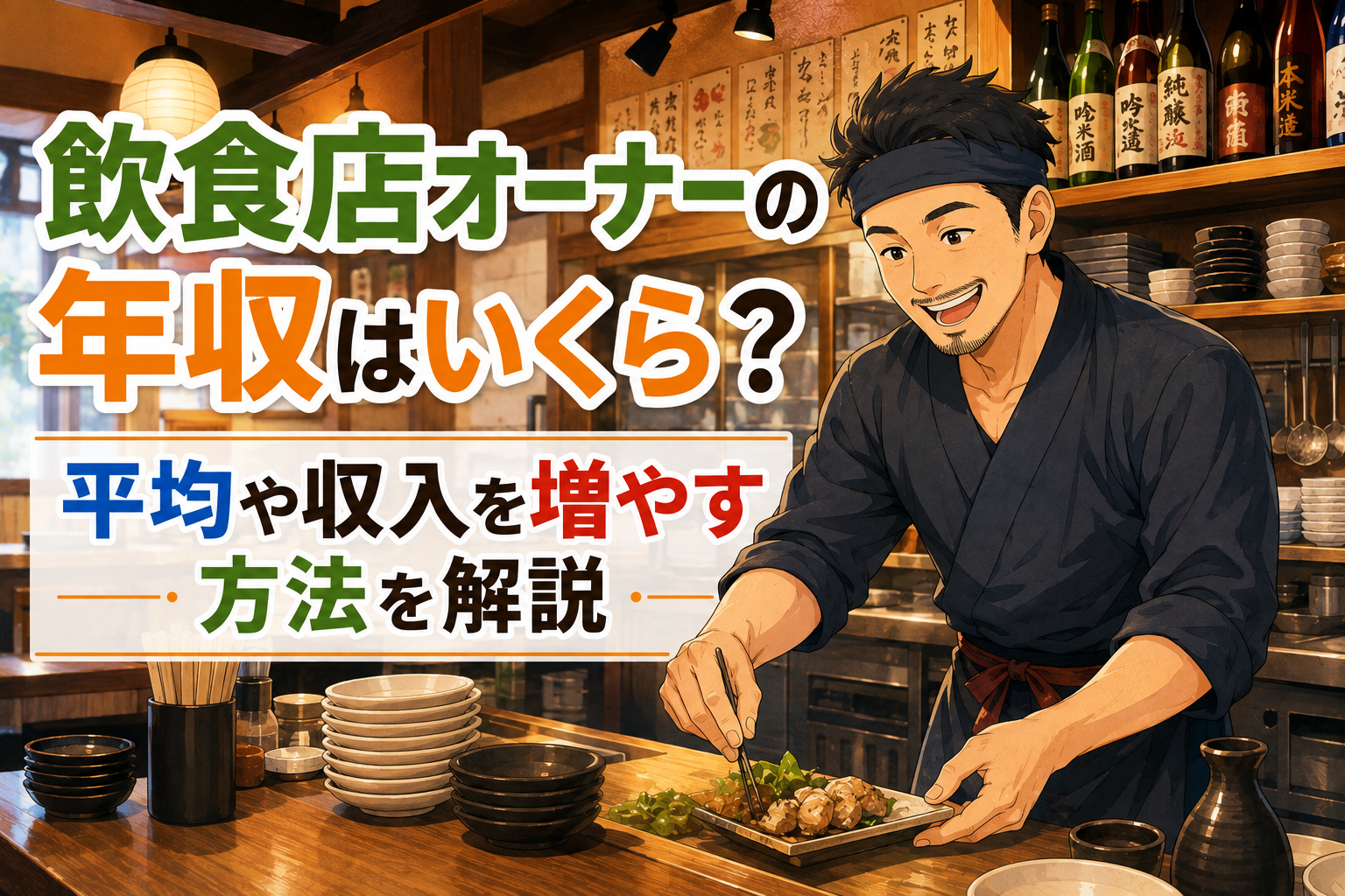 居酒屋オーナーの年収と収入アップ術