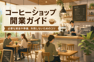 コーヒーショップの店内風景